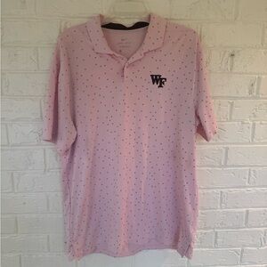 Nike Wake Forest pink polo shirt